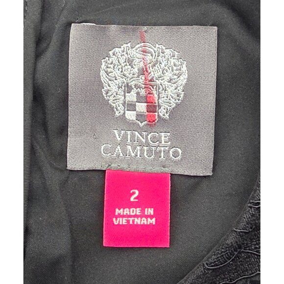 Women's - Vince Camuto Black Flutter Sleeve Lace Dress, Size 2 - Picture 5 of 9